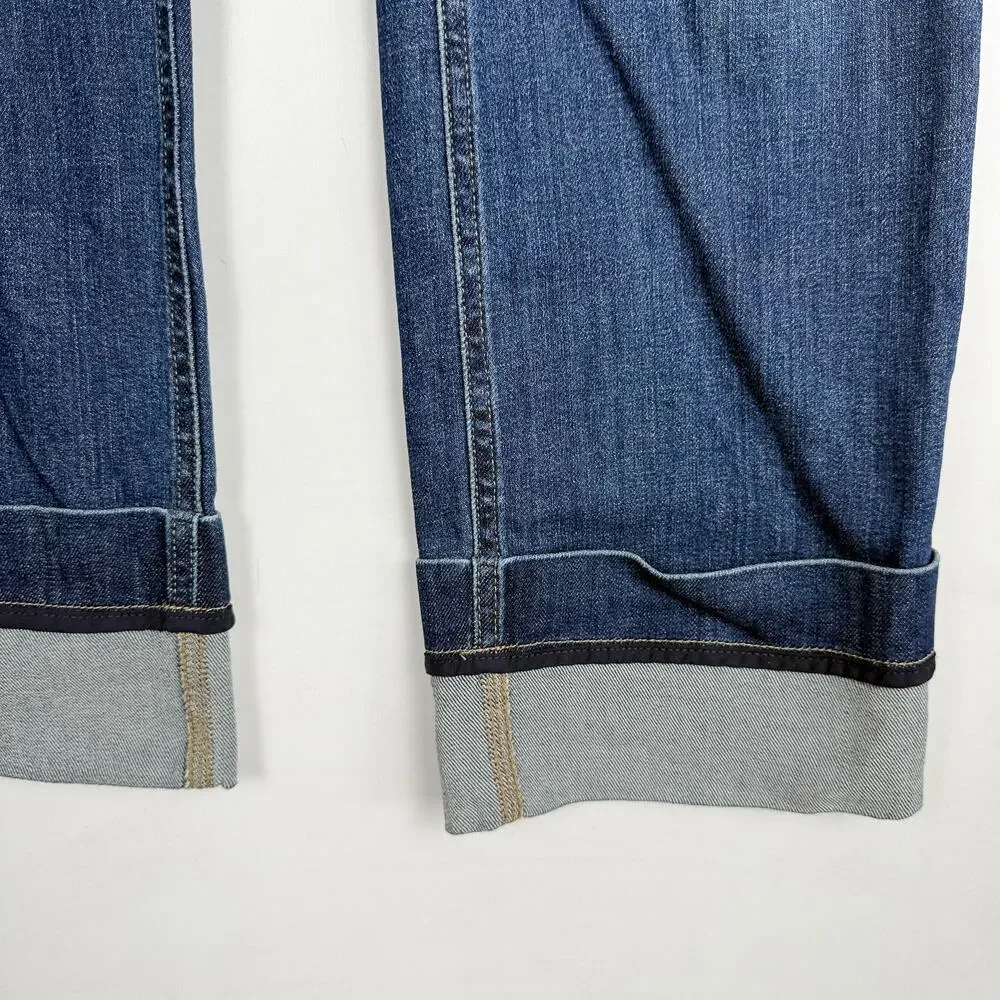 Pilcro Anthropologie The Francais High Rise Cuffed Jeans 30L - 27